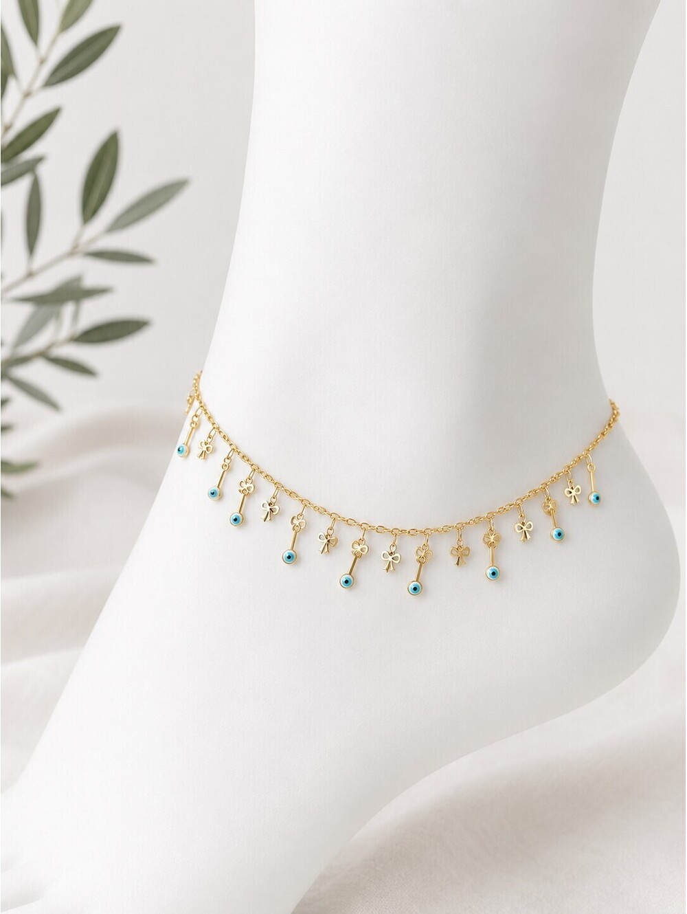 Evil Eye Anklet Charm Bracelet